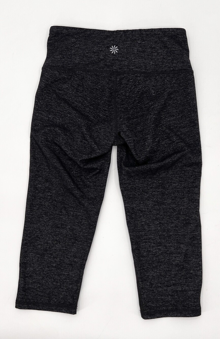 Athleta Leggings Womens 2XS XXS Gray Yoga Pants Cropped Athletic Cropped Pullon